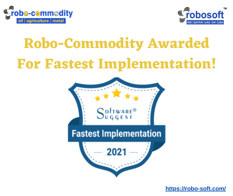 Robo-Commodity Awarded For Fastest Implementation!